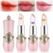 LOPHE Clear Flower Jelly Lipstick 3Pcs Magic Temperature Color Change Lip Balm Long Lasting Moisturizing Lip Gloss Set Nutritious Crystal Lip Stick Makeup Set Great Gift for Women and Girl 3 Pcs