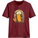 Tops for Women Size Large Women's Classic Version Of Cotton Short Sleeve Oktoberfest Tee Crewneck Loose T Shirt Wine X-Large - Buy Online on GoSupps.com