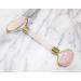 Rose Quartz Double Roller Face Roller - Facial Massage Tool for Skin Rejuvenation - Buy Online on GoSupps.com