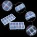 Evenden Nail Tips Box Empty Nail Tips Organiser Storage Fingernail Box Rooms Storage Box Container Nail Box Grid Box - Buy Online on GoSupps.com