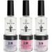 Dip Powder Nail Kit 3 Colors Dipping Powder with 3PCS Dip Powder Liquid Set French Nail Tips & Nail Glue Clear Pink Glitter Silver Nail Dipping Powder Starter Kit for Home DIY Manicure Salon (C) - Buy Online on GoSupps.com