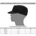 X-Large Black Military Style Cadet Army Cap with STASH Pocket - Everyday Hat - Buy Online on GoSupps.com