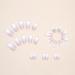 DMQ Square Gradient False Nails with Rhinestones - 24Pc Pink White Press on Nails for Women | Acrylic Stick-on Nails for Girls' Nails Art - Buy Online on GoSupps.com