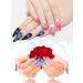 12 Sheets Airbrush Nail Stickers | Butterfly Flower Moon Star Heart Cross French Nail Decals | DIY Nail Art Decorations - Buy Online on GoSupps.com