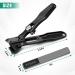 Heavy Duty Nail Clippers for Men | Large Toenail Clippers for Thick Nails & Seniors | No Splash Fingernail Cutter with Catcher - Black - Buy Online on GoSupps.com
