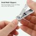 Small Nail Clippers Foldable Double Ended Fingernail Clippers for Travel - Buy Online on GoSupps.com