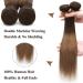SEGO TREEN 16 Real Human Hair Weave Bundle - 100% Virgin Brazilian Extensions in Medium/Chestnut Brown - Buy Online on GoSupps.com