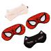 Silk Sleep Mask 4PACK Kids Eye Mask with Adjustable Head Strap for Sleeping Boys Women Men Travel Party Supplies