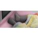 Children's Airplane Footrest - Heavy Duty Leg Rest for Airplane Seats - Pink 89 x 54 cm - Buy Online on GoSupps.com
