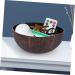 CORHAD Keychain Wood Tray Cereal Container Decor Key Storage Bowl Candy Container Salad Bowl Vietnam Fruit medium Silver - Buy Online on GoSupps.com