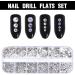PLABBDPL 1440 Pieces Crystal Rhinestones White-AB Nail Art and Make Up Crystal Rhinestones for Nail Art and Clear Crystal Rhinestones 6 Sizes (1.5-3.8 mm) with Tweezers for Pick Up - Buy Online on GoSupps.com