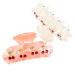 Jayongnee clip Medium Hair Claw Clips for Thin Hair  Shell Hair Clip for Women  2 PCS French Style Hair Clip Jaw Clips Moon Hair Clips with Cherry Decoration Pink and white