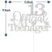 Tenhaisi Gilttery Sliver 13 Ofiicial Teenager Cake Topper Happy 13 Teenager Birthday Cake Topper Cheers to 13 Years Decoration - Buy Online on GoSupps.com