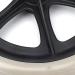 8 Inch Grey PU Wheelchair Wheel with Metal Ball Bearing Skidproof Walker Caster Replacement Six-Hole Thickened Hub Solid Wheel for Rollator - Buy Online on GoSupps.com