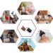 JINZHOUFUZHUANG Hand Sanitizer Keychain Holder (2PCS) - Reusable Travel Bottles (60ml) in Brown & Black - Buy Online on GoSupps.com