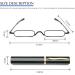 KoKoBin Mini Slim Reading Glasses - Unisex Metal Visual Aid (3 Pack +2.50) with Spring Hinge & Case - International Shipping Available - Buy Online on GoSupps.com