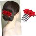 Housoutil 1pc Fancy Hair Accessories for Women Womens Hair Accessories Black Barrettes Red Rose Flower Hair Comb Rose Hair Accessories Pearl Hair Comb Rose Hair Comb Roses Headgear Bride - Buy Online on GoSupps.com