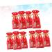 COLLBATH 10pcs Christmas Pouch Convenient Storage Bag Drawstring Bags for Candy Bag Elk Packing Bag - Buy Online on GoSupps.com
