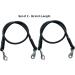 Majestic Ally Pack of 2 Bungee Trailer Tie for Horse Haulage with Panic Snap and Bull Snap - 36 Inch (Black) - Buy Online on GoSupps.com