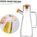 Zerodeko 3 pcs - glass oil pot olive oil pour bottle kitchen oil pot oil dispensing cruet vinegar pour bottle with lid water pitcher glass Oil Bottle large 1pcs sauce bottle Transparent 500mlx3pcs 20.5X8.5X8.5cmx3pcs - Buy Online on GoSupps.com