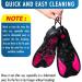 Comfecto Swimming Fins - X-Small Short Floating Training Fins for Kids and Adults in Rose Red - Ideal for Swimming, Diving, Snorkeling & Watersports - Buy Online on GoSupps.com