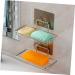 Ciieeo 2pcs Stainless Steel Soap Holder Bathroom Soap Dish Holder Suction Cup Soap Dish Shower Sponge Holder Soap Basket Shower Soap Rack Bath Soap Holder No Trace -mounted - Buy Online on GoSupps.com