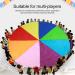 Kids Parachute: Giant Multicolored Play Canopy with 16 Handles - Indoor & Outdoor Toy for Teamwork and Fitness | 3.6m/142 - Buy Online on GoSupps.com