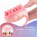 Buy Fanxiya Silicone Scalp Massage Brush - Wet & Dry Hair Care Device for Head Relaxation & Peeling - Pink - Buy Online on GoSupps.com