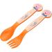 Thenoo 2x Children's Cutlery Set - Peppa Pig Fork & Spoon - Reusable Plastic Kids Cutlery - International Shipping Available - Buy Online on GoSupps.com