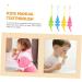 Minkissy 8st Small Crocodile Children's Toothbrush Set - Transparent Bent Design for Kids | International Shipping Available - Buy Online on GoSupps.com