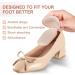 Forbidden Road 4 Pair Heel Pads - Reusable Cushion Inserts for Shoes - Self-Adhesive Shock Absorbing Heel Grips - Men and Women - Beige - Buy Online on GoSupps.com
