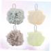 NOLITOY 4pcs Shower Ball Mesh Sponge - Luxurious Bath Pouf for a Spa-like Experience | International Shipping Available - Buy Online on GoSupps.com