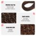 Dairess 24 Synthetic Double Ended Wavy Dreadlock Extensions - 10 Strands/Pack, Curly Loose Ends, Handmade Soft Reggae Hair, Hip-Hop Style Dreads - Thin 0.6cm - Buy Online on GoSupps.com