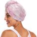 Buy Pink Butterfly Dry Hair Cap Set | Quick Drying Towel & Button Headband - Super Absorbent & Comfortable | International Shipping Available - Buy Online on GoSupps.com