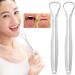2PC Stainless Steel Tongue Scraper Set - Reduce Bad Breath and Freshen Breath Instantly - Buy Online on GoSupps.com
