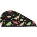 Cute Dinosaurs Microfiber Hair Towel | Super Absorbent Coral Velvet Wrap for Women | Quick Dry Cap for Long Curly & Thick Hair - Buy Online on GoSupps.com