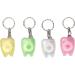 4-Pack Portable Dental Floss Keychain | Tooth-Shaped Case | Travel Oral Care Accessories for Ultimate Hygiene - Buy Online on GoSupps.com