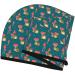 Quick-Dry Hair Towel Wrap with Button - Frog & Mushrooms Design | Perfect Hair Drying Turban - Buy Online on GoSupps.com