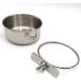 Ronyoung 2PCS Stainless Steel Bird Feeding Dish Cups with Spoon Parrot Food & Water Bowl Clamp Holder for Various Bird Species - Buy Online on GoSupps.com
