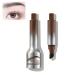 Liquid Eyebrow Brush Angled Brush and Dip Liquid Eyebrow Gel Smudge Proof Eyebrow Pencils for Women Makeup (Coffee)