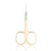 Titania Solingen skin scissors with thin lace (gold -plated 9.5cm) Skin shears Solingen Professional skin scissors made of carbon steel Made in Germany gold -plated with thin tip 9.5 cm