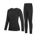 Roadbox thermal underwear set women - warm functional underwear women motorcycle lower part and top long functional underwear ski underwear for winter M black1