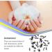 dijiusidy 50 Pieces Glass Crystal Set Eye-catching Personalized Nail Art Rhinestones DIY Handcraft Manicure Accessories for Card Making Dark Black - Buy Online on GoSupps.com