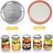 BESTonZON 30Pcs mason jar lids canning jar lid cover sprouting lids caps wide mouth mason jars metal lids fermenting lids jam jar lid glass jars lids tops sealing cap glass bottle Tinplate 7X7X0.2CM Silver - Buy Online on GoSupps.com