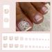 24Pcs French Square False Toenails Glossy Press on Toenails White Flowers Stick on Toenails Short Acrylic Full Cover Artificial Summer Fake Toenails for Women and Girls Daily Decorations Flowers Toenails - Buy Online on GoSupps.com