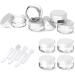 60 Pieces Pamiyo 5ml Clear Jaws Crucible Set - Empty Transparent Cream Can with Screw Cap for Lotion Mini Candles & Cosmetics - Buy Online on GoSupps.com