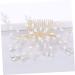 FRCOLOR Bridal Headpiece Wedding Hair Accessories Bridal Headdress Bridal Hair Accessories White Comb Bride - Buy Online on GoSupps.com