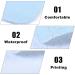 45x60 Four-Layer Washable Water-Absorbing Mattress Inserts - Reusable Absorbent Pads for Adult Incontinence - Blue & White - International Shipping Available - Buy Online on GoSupps.com