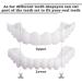 Buy WTTFC Dentures - 2 Pairs of Cosmetic Teeth & Temporary Veneers for Men & Women | International Shipping Available - Buy Online on GoSupps.com