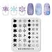 Alexnailart Nail Art Stamping Plate Template Christmas theme snowflake Pattern DIY Nail Art Image Stamp Stamping Plates Manicure Print Tool CH010